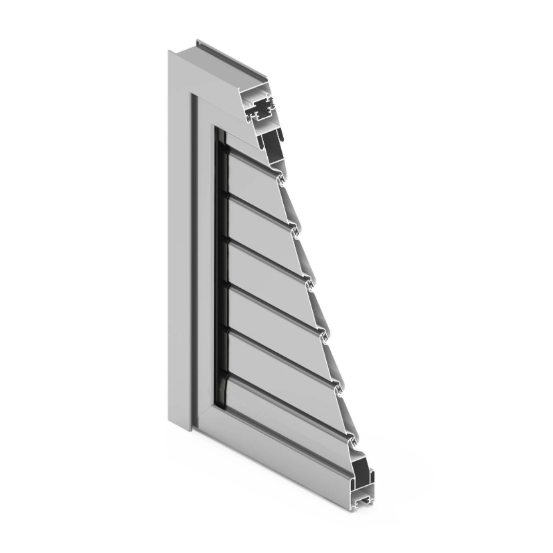 Portadas aluminio - perfil cavado - tamiz